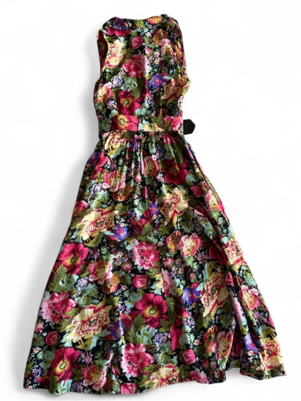 Vintage Ivy Impressions floral maxi dress - 90s whimsigoth cottagecore dress - Picture 7 of 7